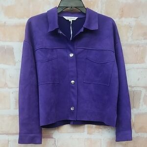 NWT DAVI & DANI Size S Vibrant Purple Women's Jacket